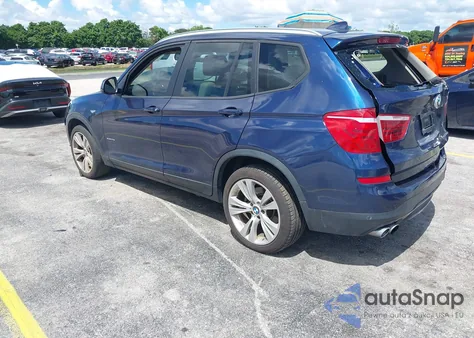 2016 BMW X3 xDrive28I z USA, uszkodzony, nr VIN 5UXWX9C5XG0D80025